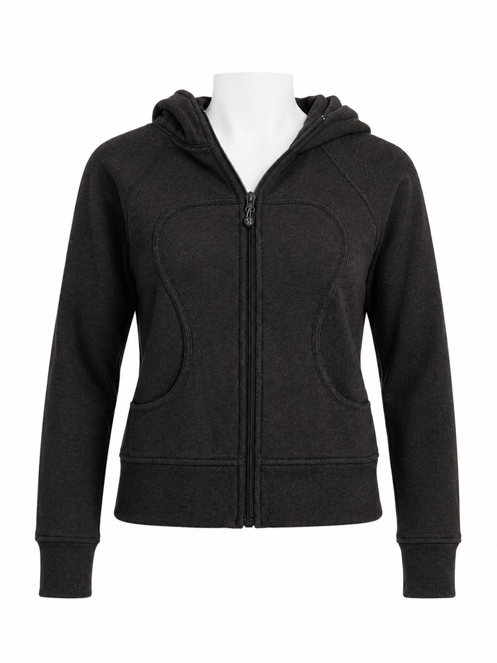 Size 6 Lululemon Scuba Hoodie Dark Gray Full Zip Athletic Jacket Y2K